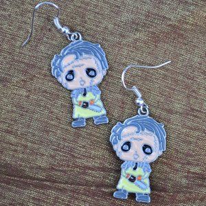 halloween horror movie monster pierced earrings Leatherface Texas Chainsaw (5023